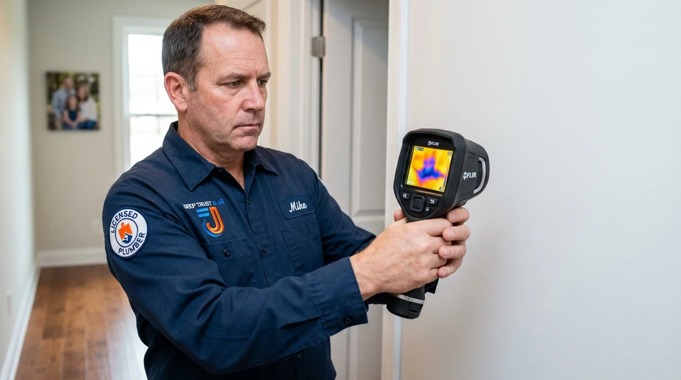 Thermal imaging leak detection by Johns Plumbing LLC in Pinole